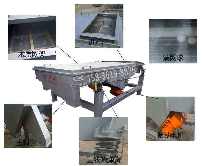 1020不锈钢直线振动筛结构图 1020不锈钢直线振动筛结构图